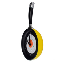 Fried Pan Clock Plastic Kitchen Wall Clock for Home Decoration